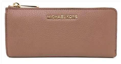 michael kors small leather wallet dusty rose